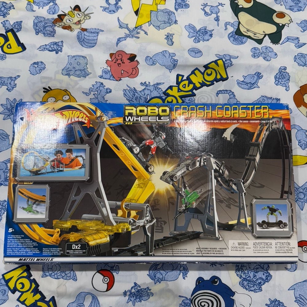 Vintage Mattel Hot Wheels Robo Wheels Crash Coaster Playset 2002
